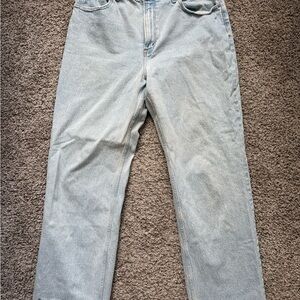 Curve Love 90s Relaxed Jean High Rise sz 33 LONG! Abercrombie